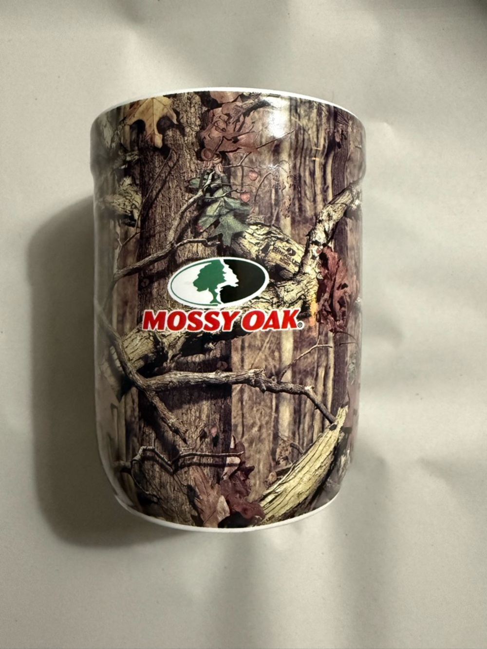 Mossy Oak Camouflage Ceramic Crock in Green, Brown and Tan